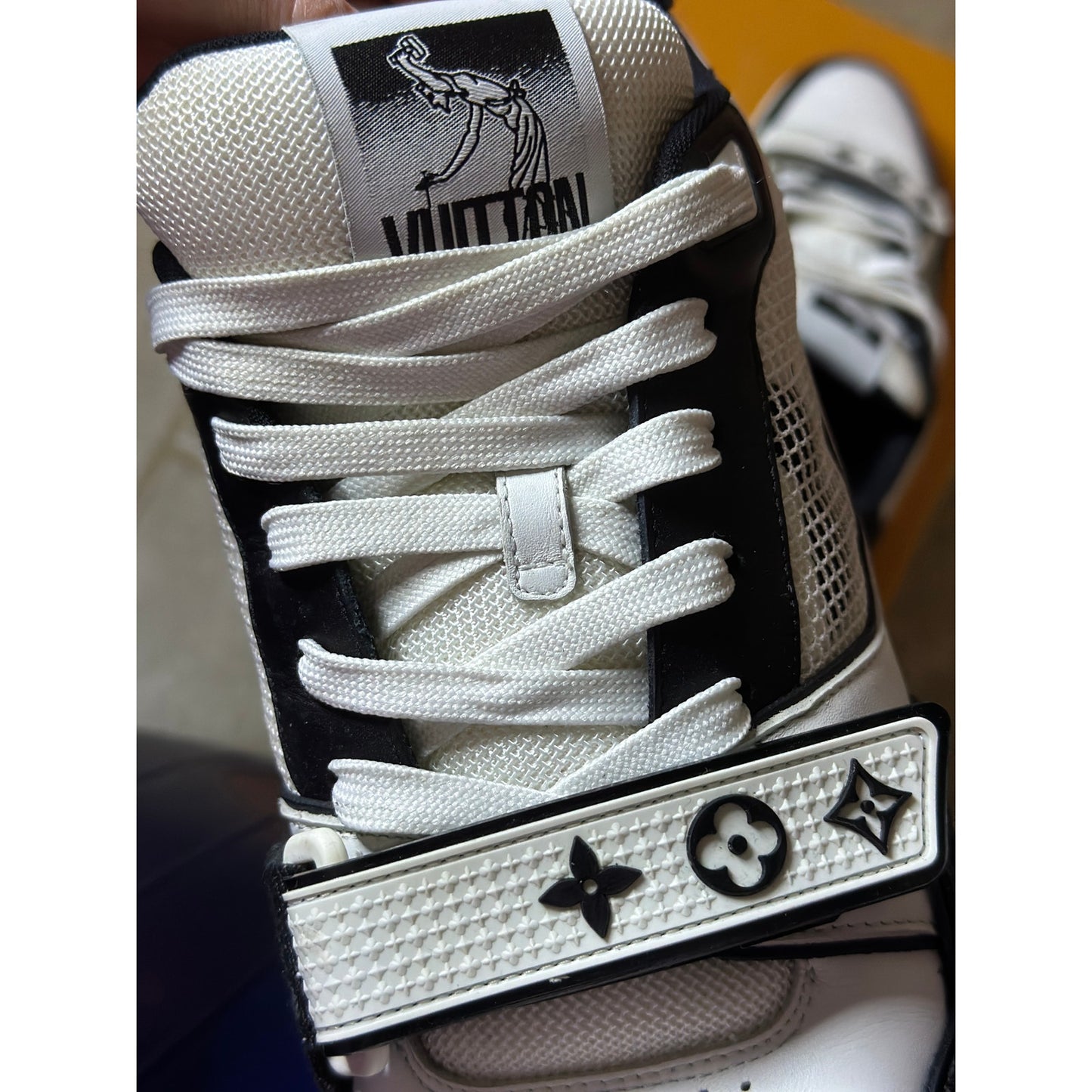 Louis Vuitton LV Trainer Strap Black White | 8.5UK
