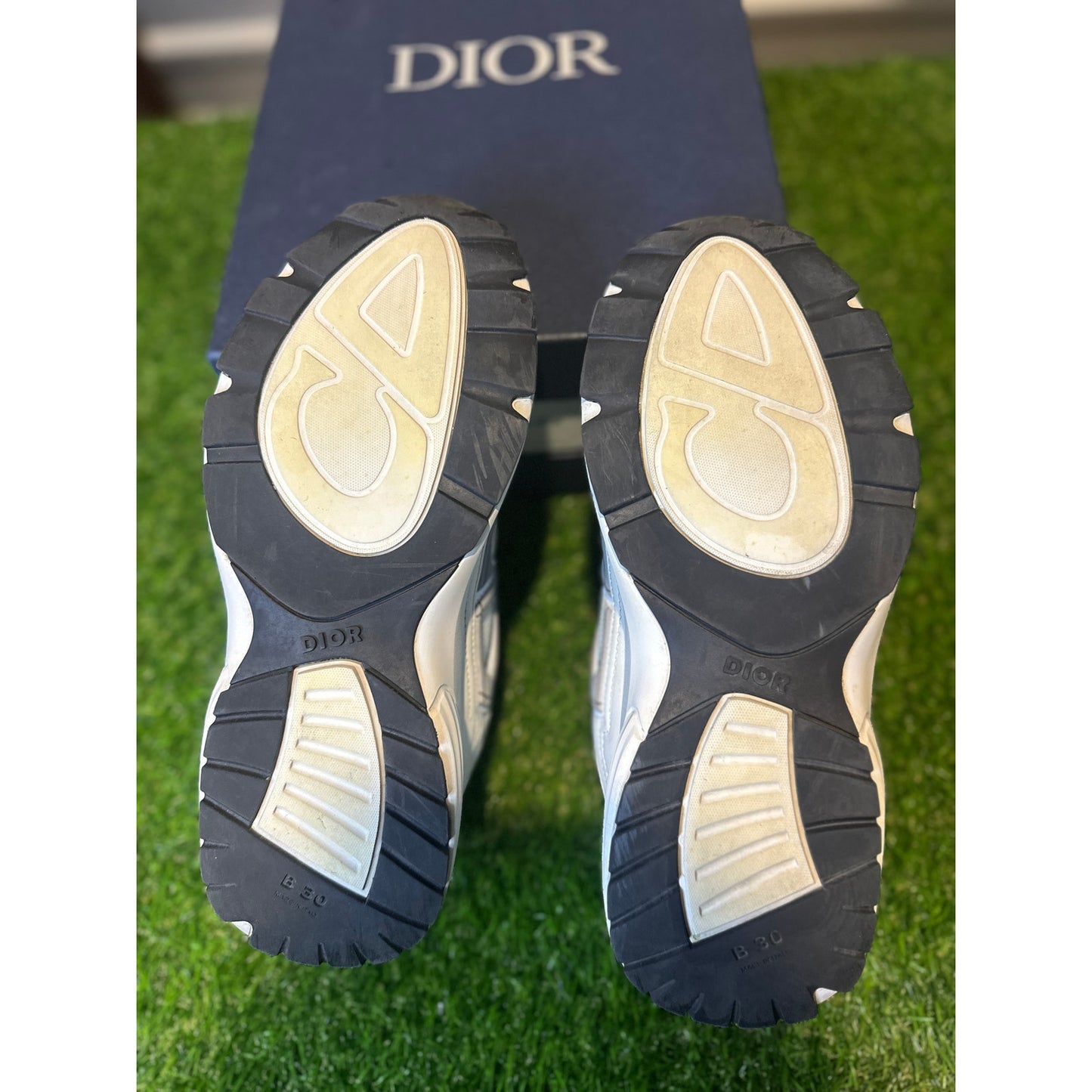 Size 9 - Dior B30 White Men's Mesh Sneakers