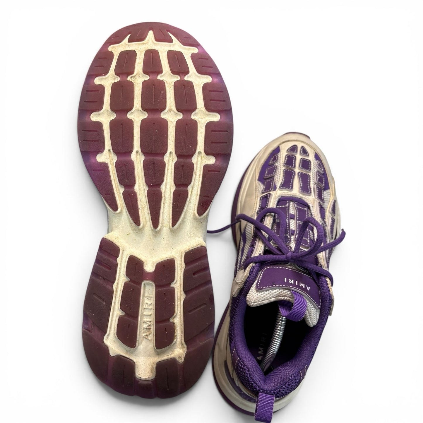 Amiri Bone Runners White and Purple | size 44(11)