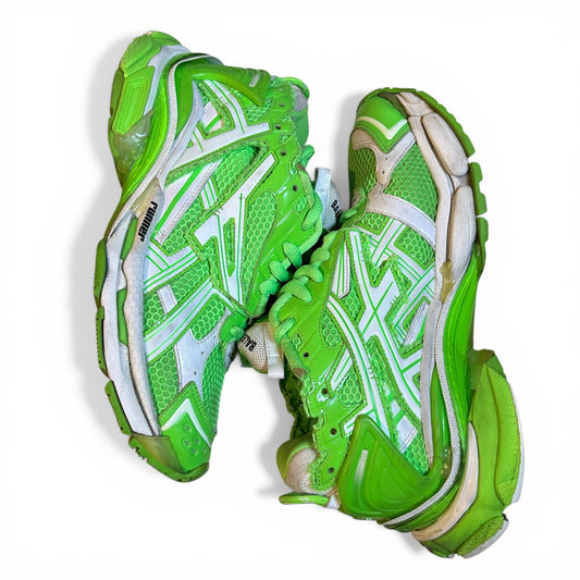 Size 9 - Balenciaga Runner Green White Track Sneakers