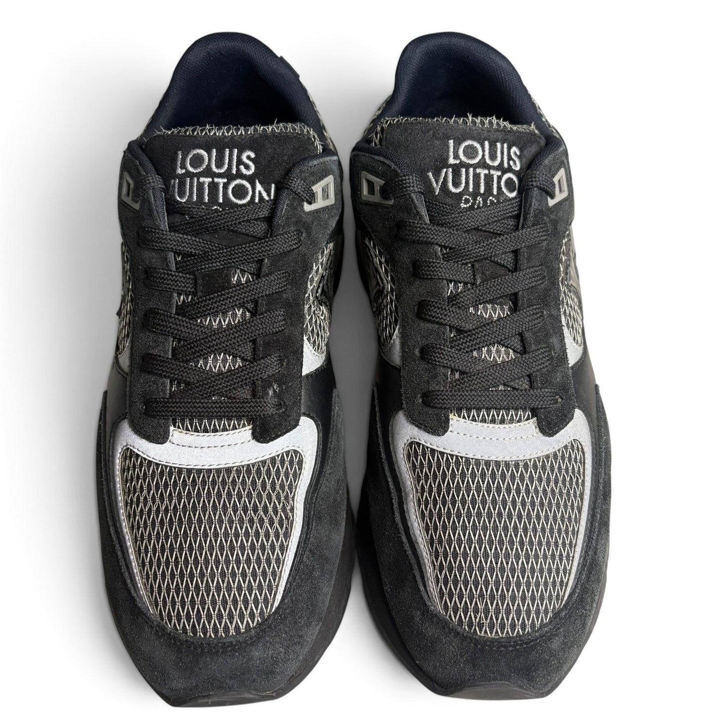 Louis Vuitton Runaway Black Suede Mesh Trainer