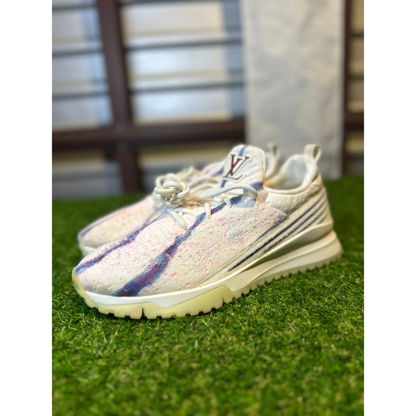 LOUIS VUITTON V.N.R Technical Knit Fabric Sneakers | M 8.5US