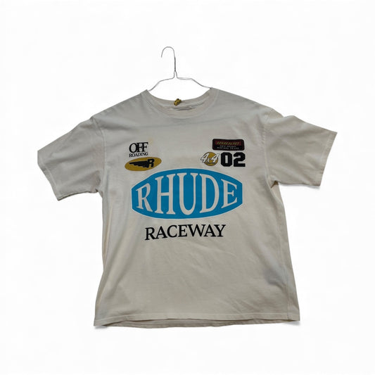 Small - Rhude SSENSE Exclusive Off-White Raceway Tee T-Shirt