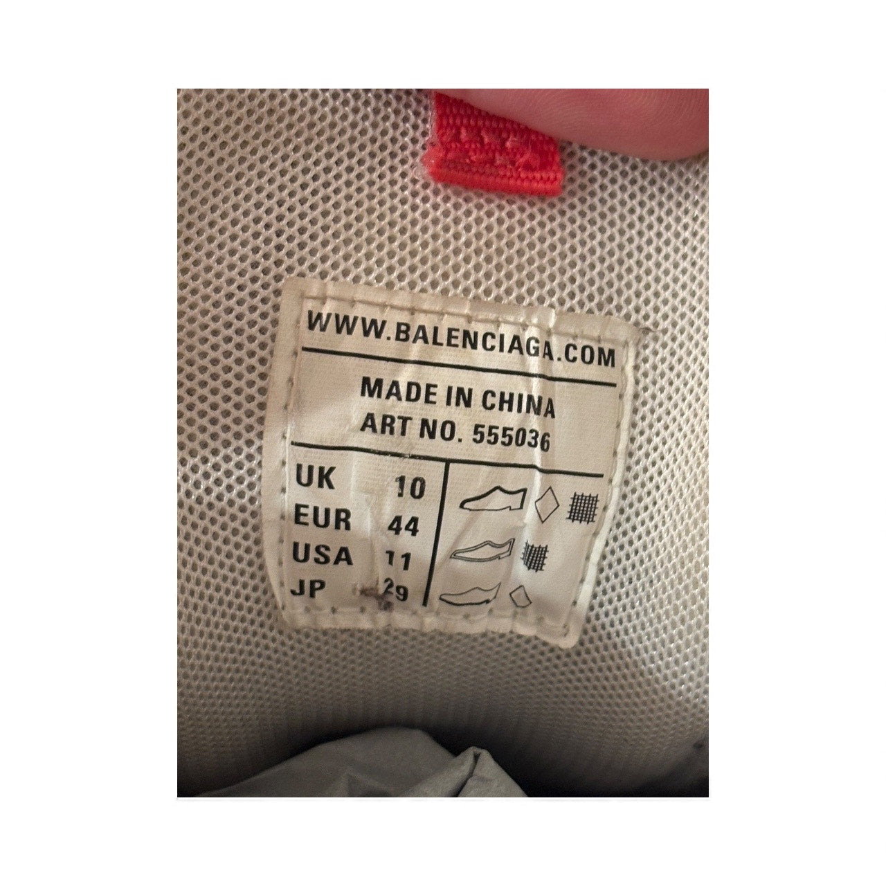 Size 44(11US) - Balenciaga Track LED ' Red Navy '