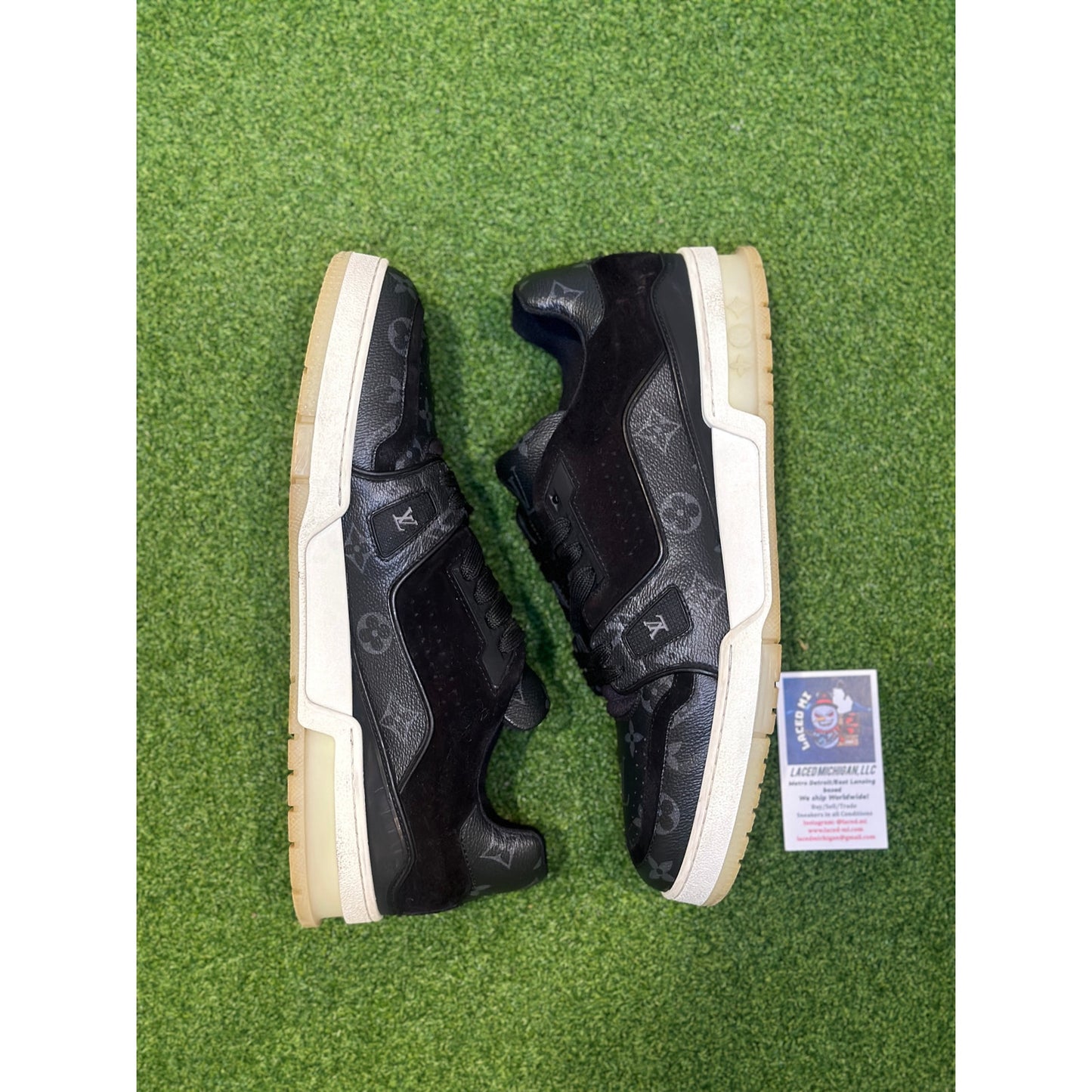 Louis Vuitton LV Trainer "Graphite" Black Monogram Sneaker