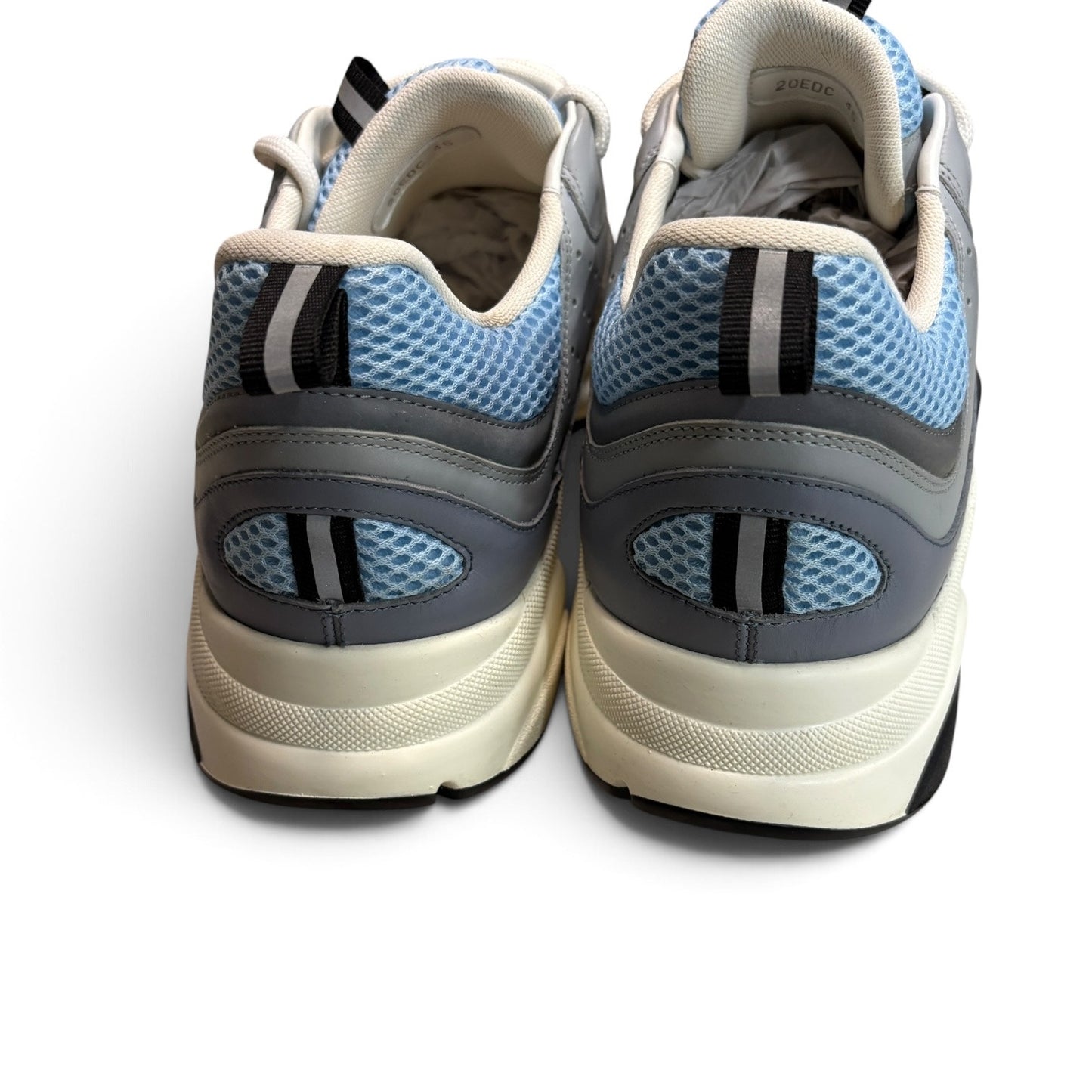 Dior B22 Reflective Baby Blue / White Sneakers | Size 45 (12US)