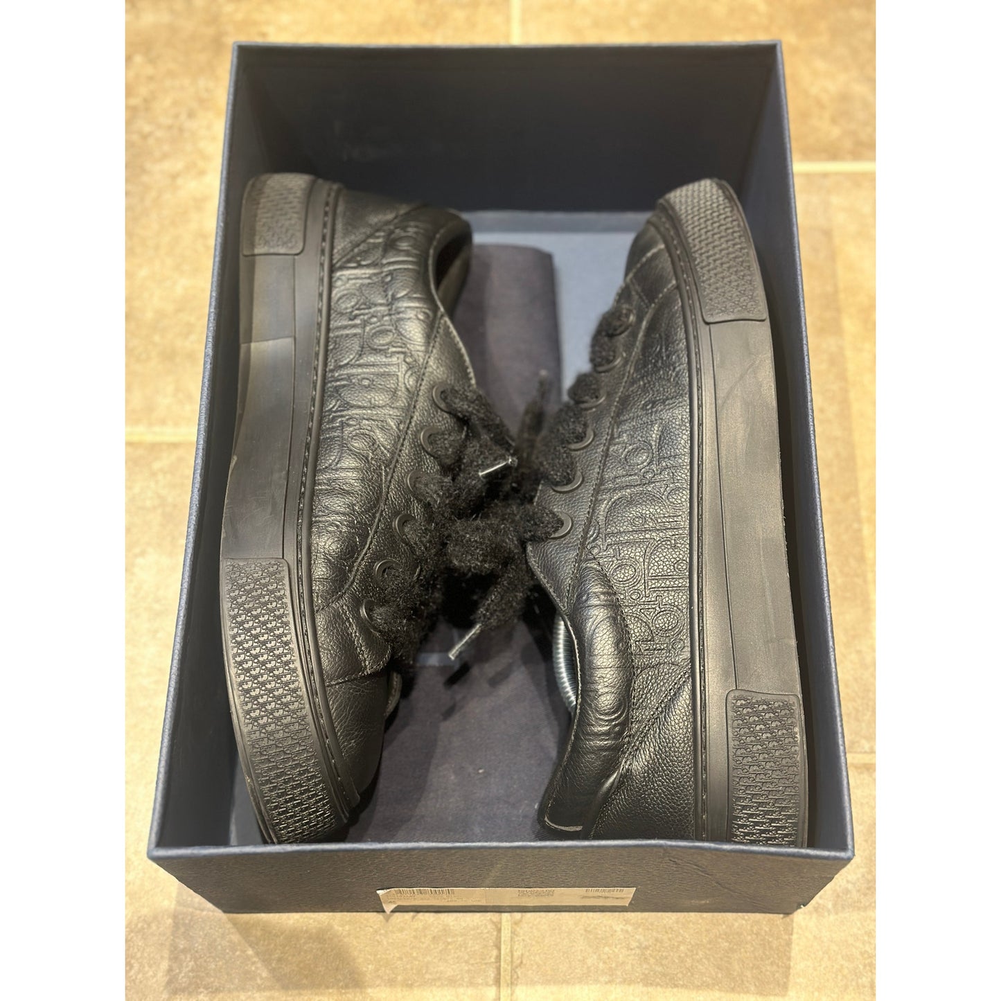Size 13- Dior B33 Low Top Sneakers Triple Black