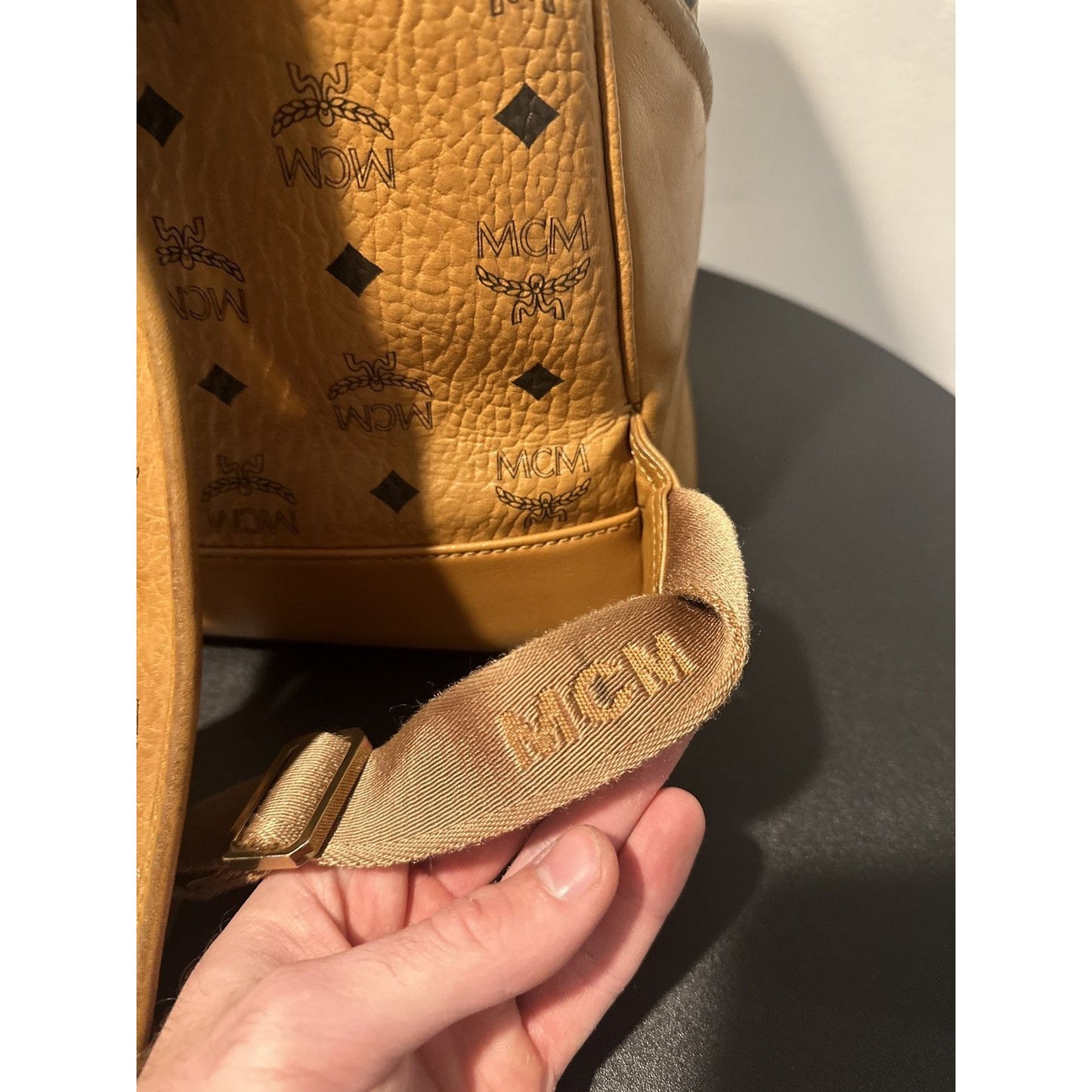 MCM monogram bag backpack - regular sized