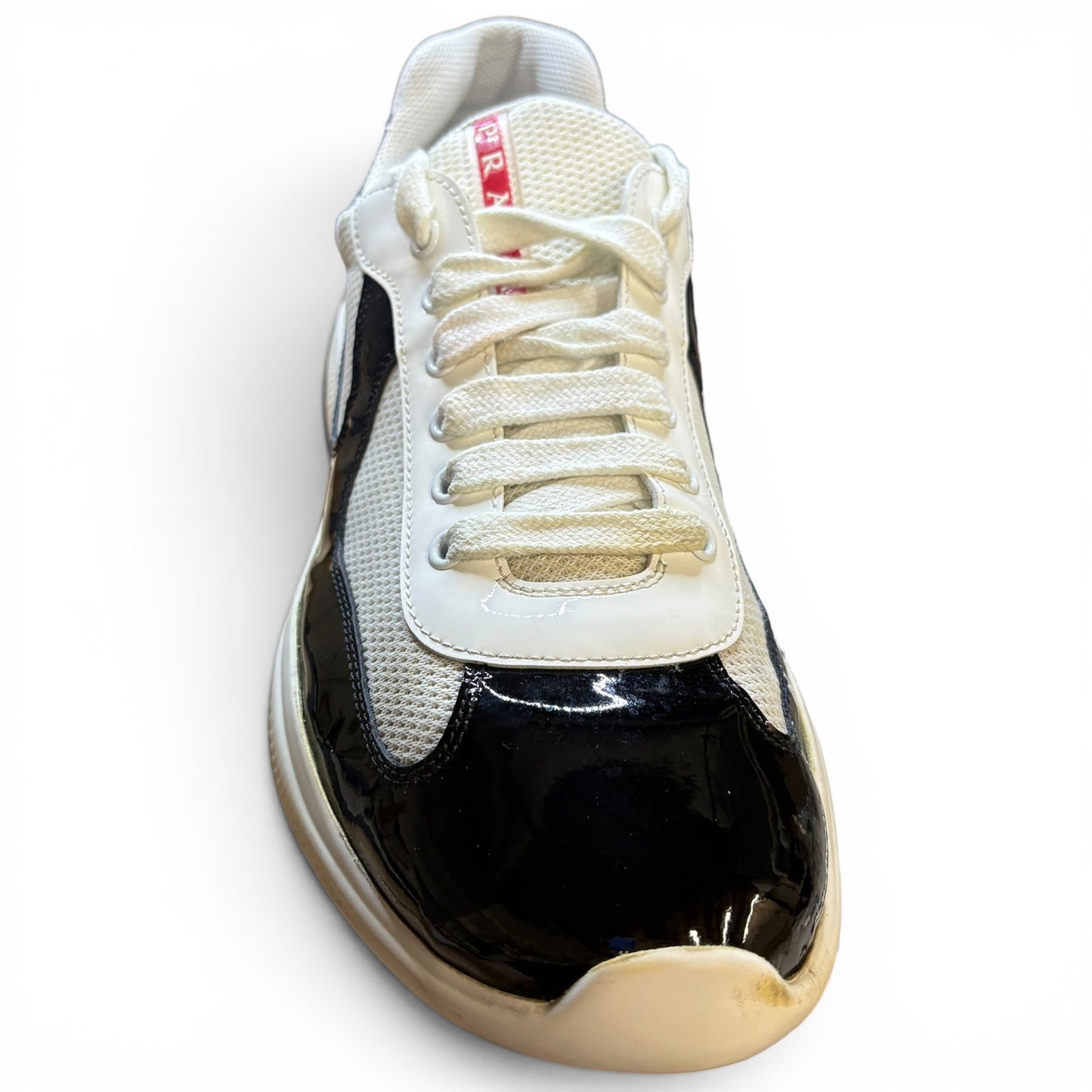Prada America's Cup Sneakers Black White | Size 9.5UK