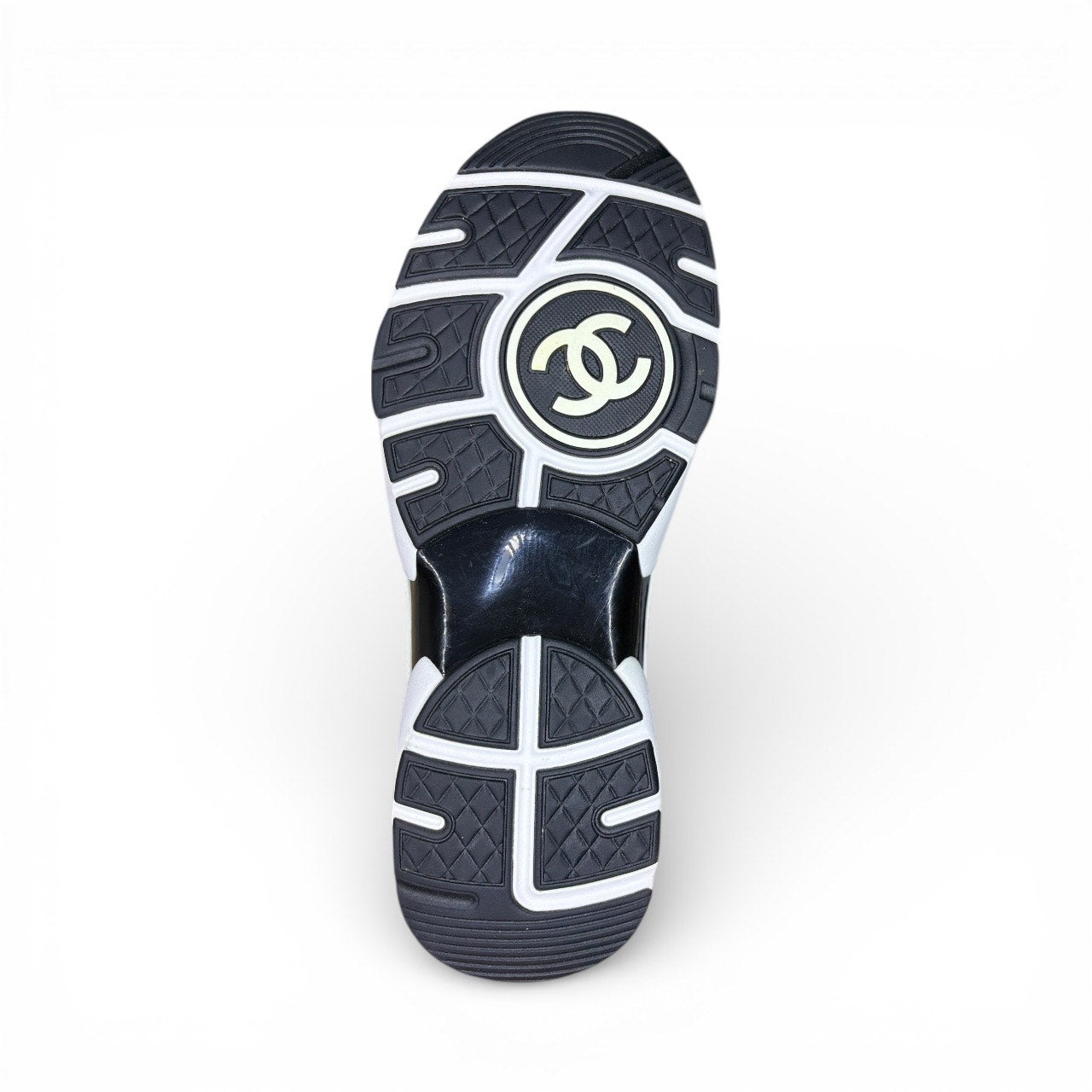 Chanel Low Top Interlocking CC Trainer (Women's)