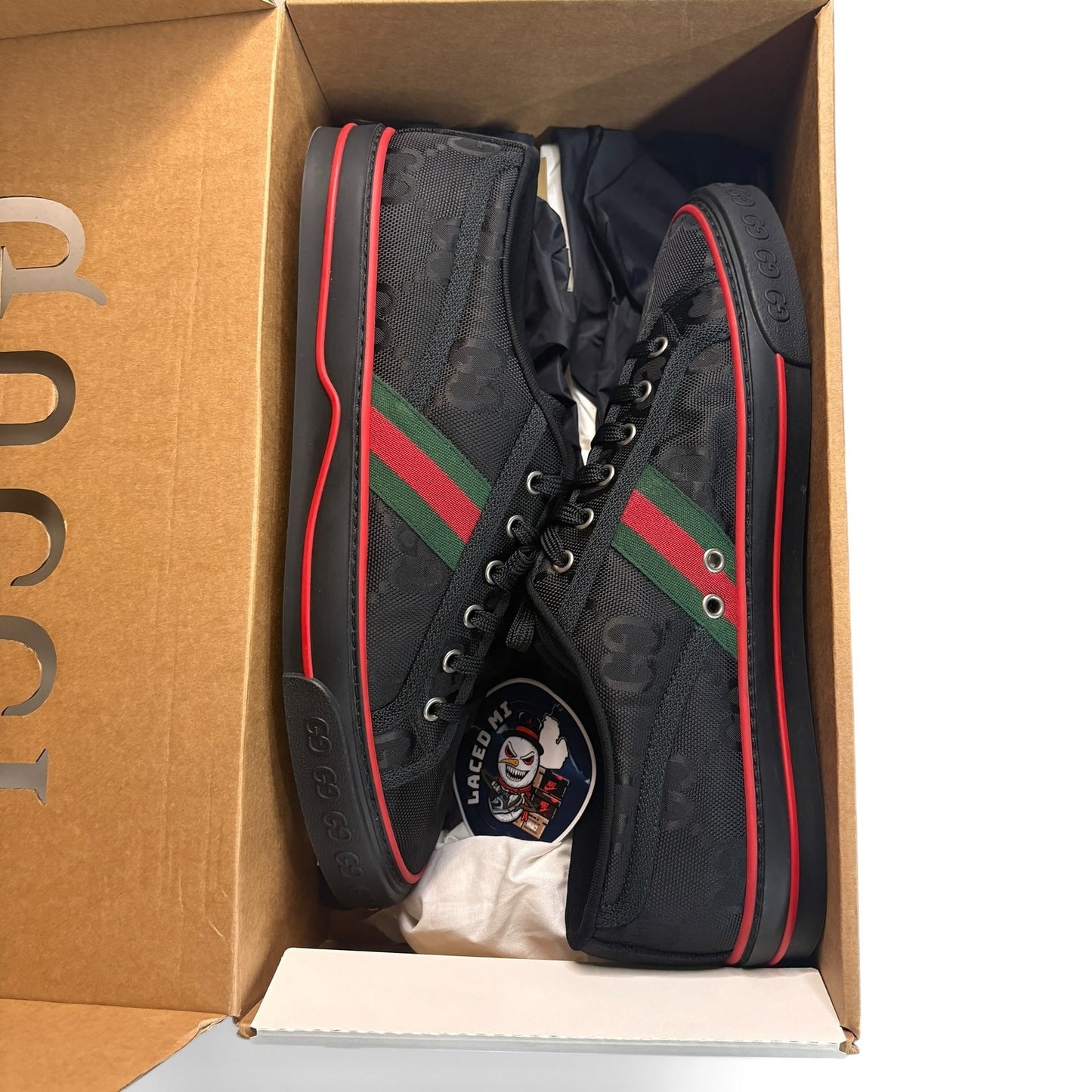 Gucci Men's Tennis 1977 Off the Grid Low 'Black' | Size 10.5G