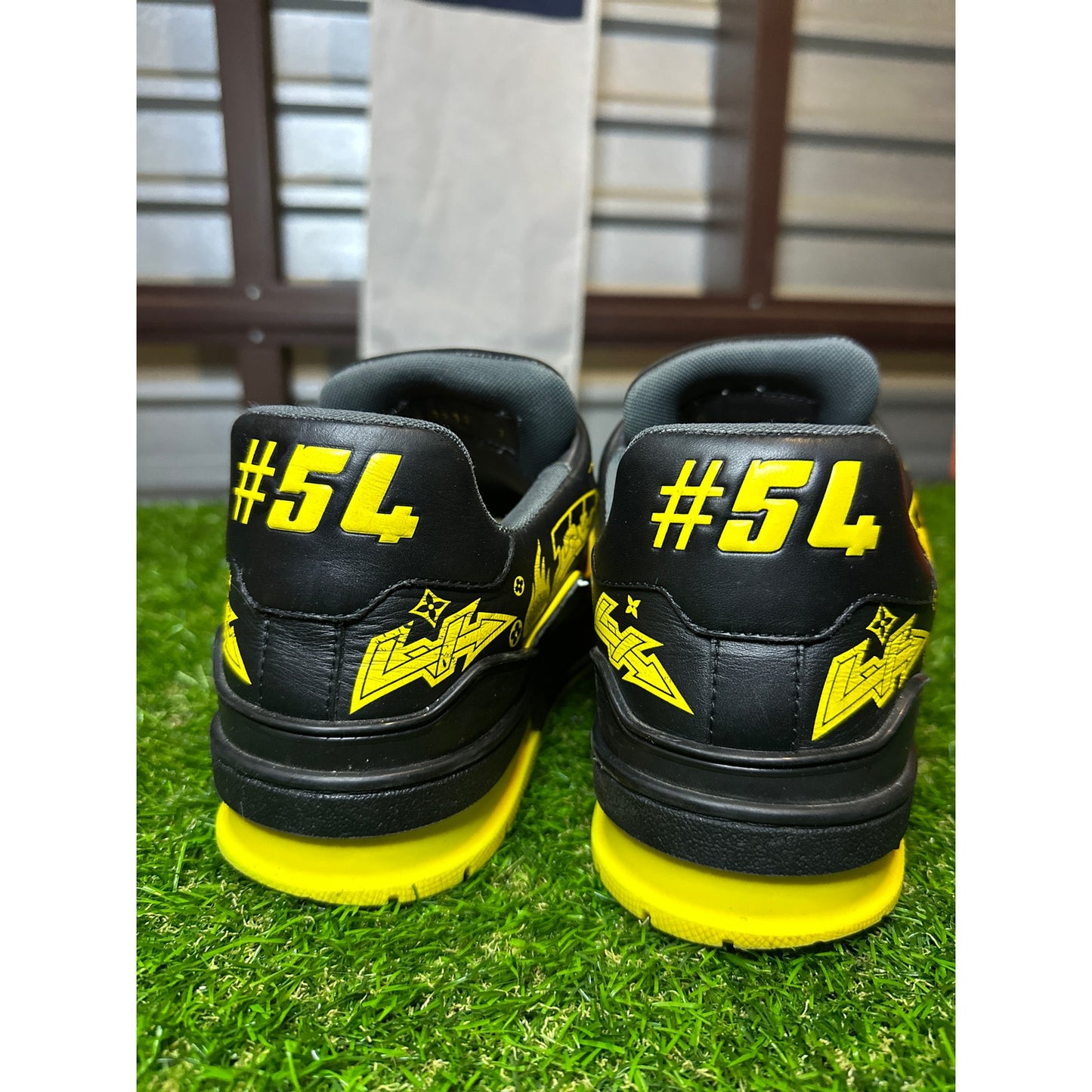 Louis Vuitton LV Trainer Graffiti Black/Yellow | Size 7UK