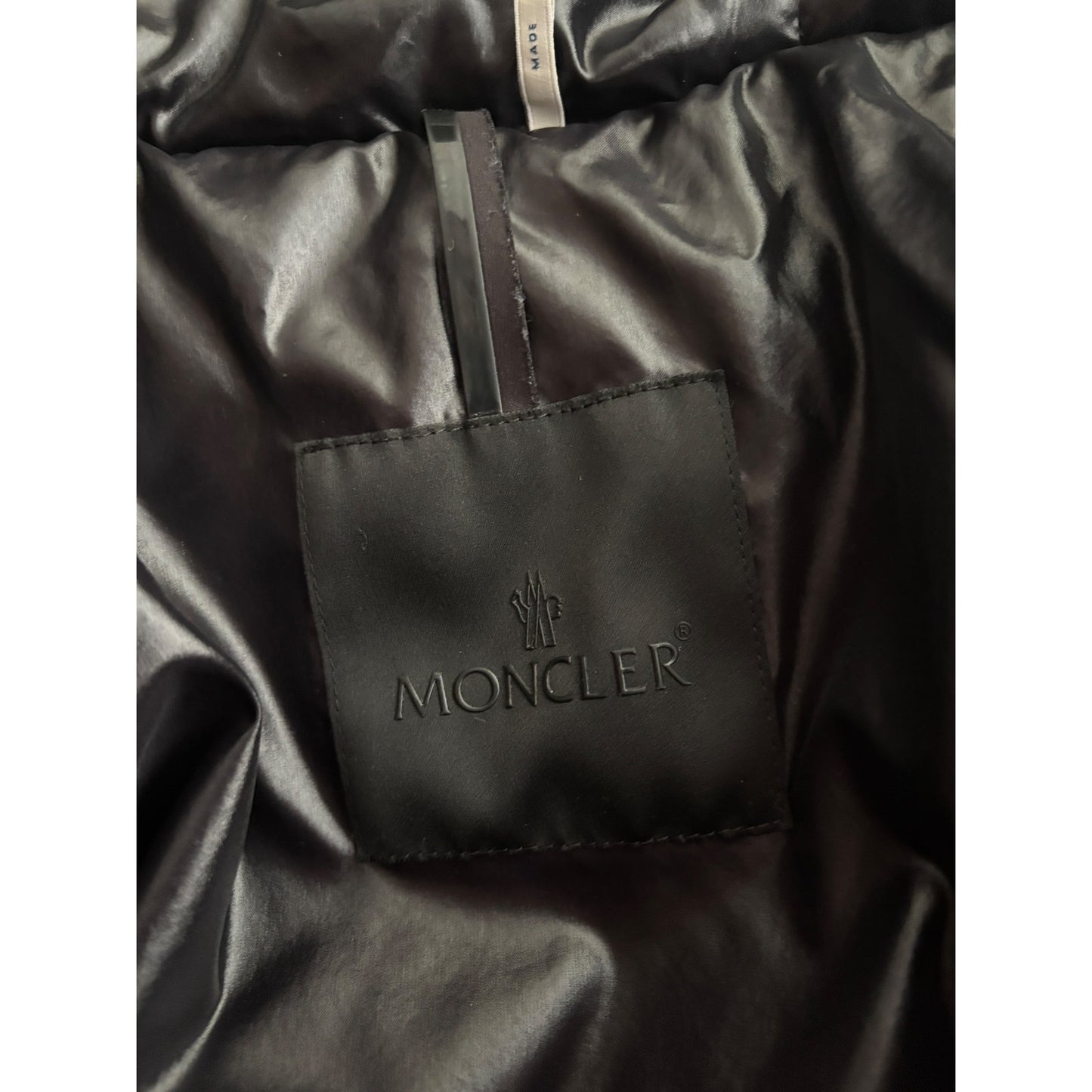 Moncler Korovin White / Black Down Jacket  | Size Large