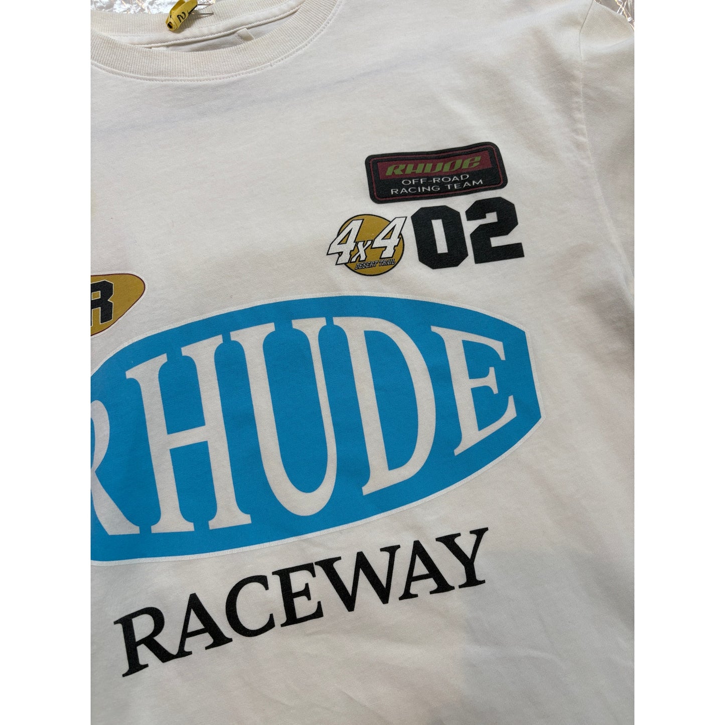 Small - Rhude SSENSE Exclusive Off-White Raceway Tee T-Shirt