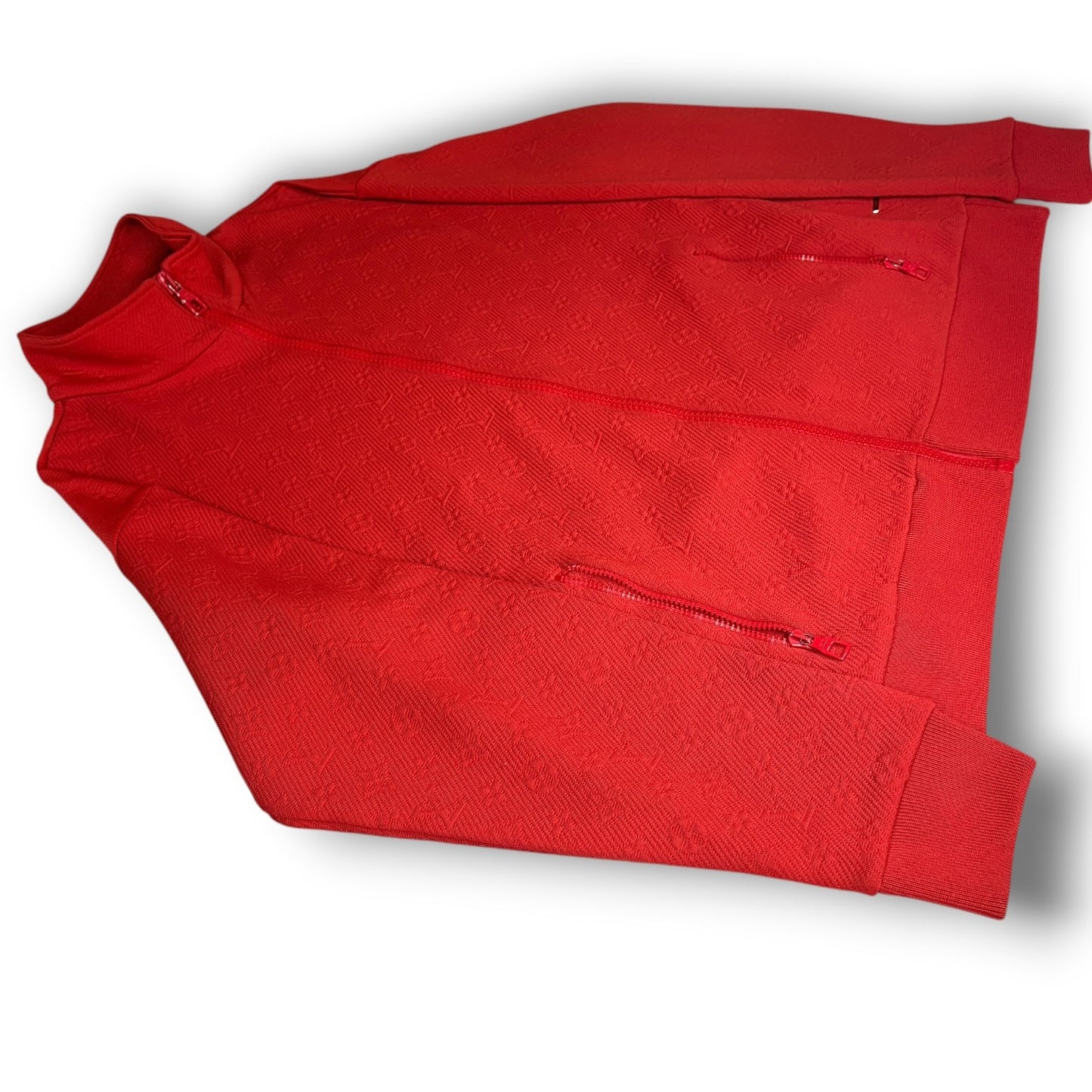 Louis Vuitton Red Monogram Track Jacket | Size XL