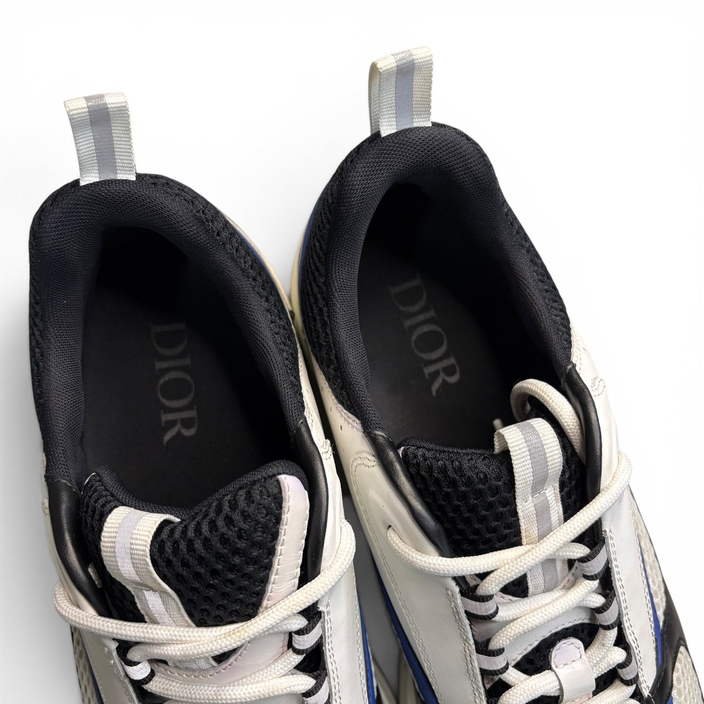 Dior B22 Reflective Low Top Blue Sneakers | Size 47 (14US)
