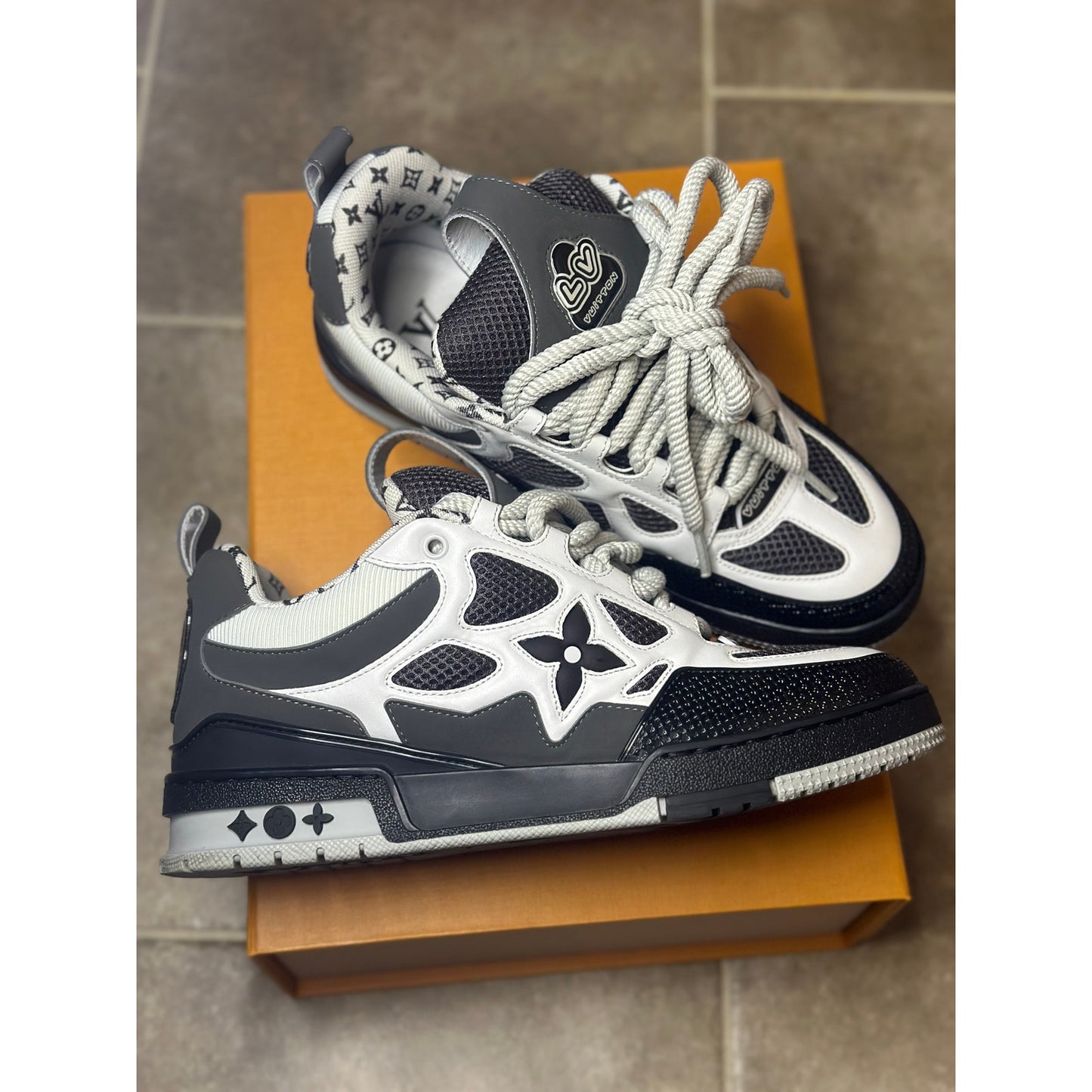 Louis Vuitton LV Skate Sneaker Grey White | Size 7.5UK