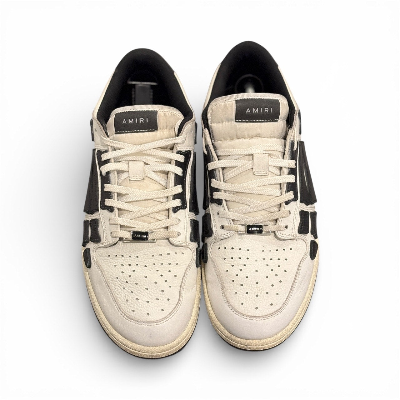 Size 13 - Amiri Skel Top Low 'Black White'