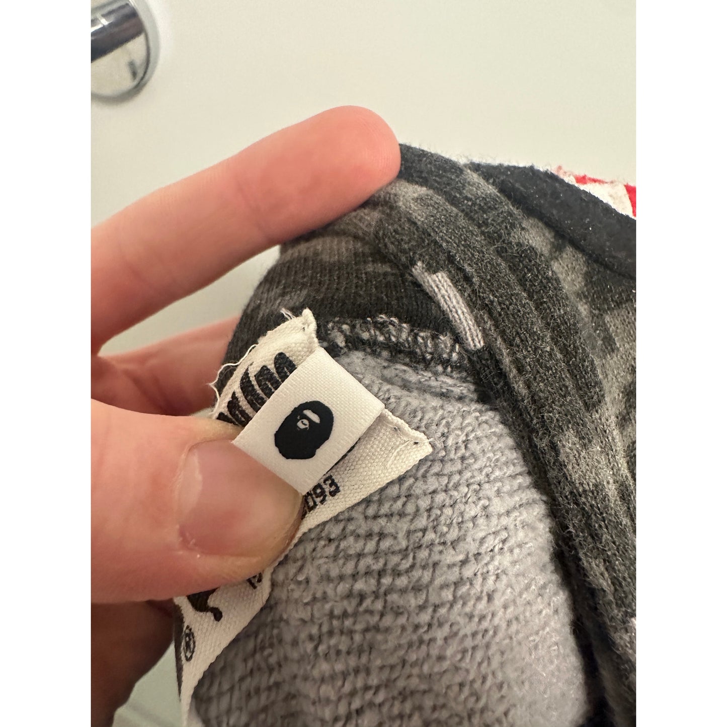 Size Large - Bape ABC Camo Black White Grey