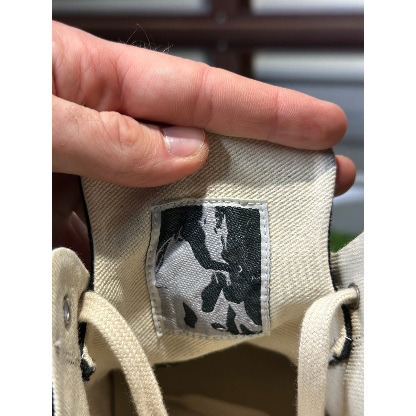 Size 11 - Rick Owens DRKSHDW Low Sneaks Eyelet Black Milk