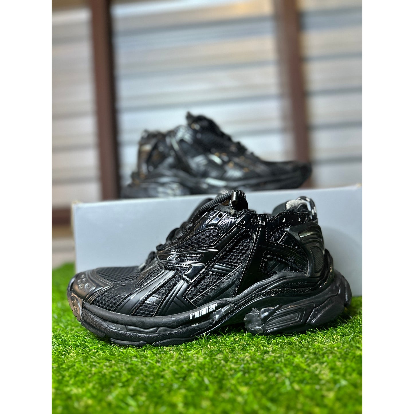 Size 8 - Balenciaga Runner Black Sneakers