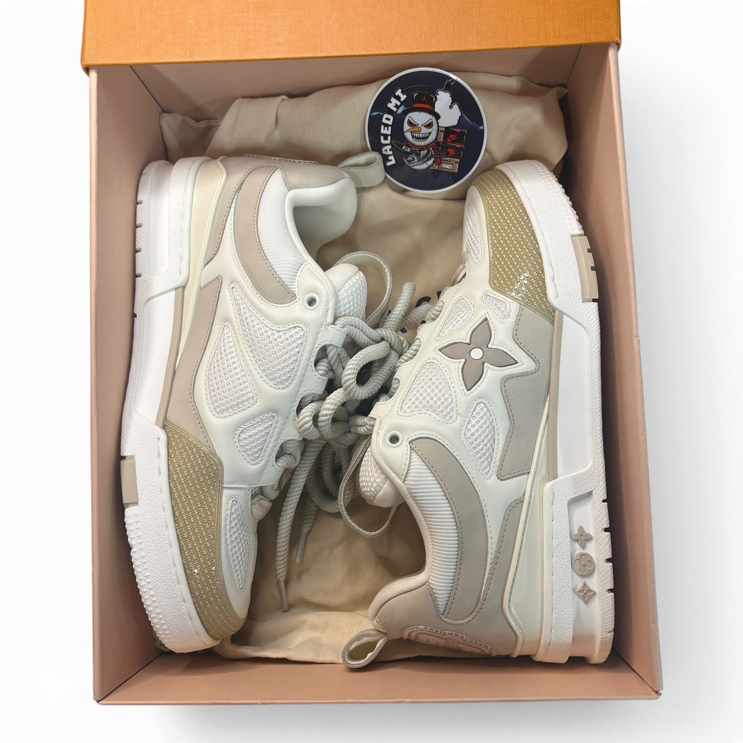 Louis Vuitton LV Skate Sneakers Beige | Size 8LV