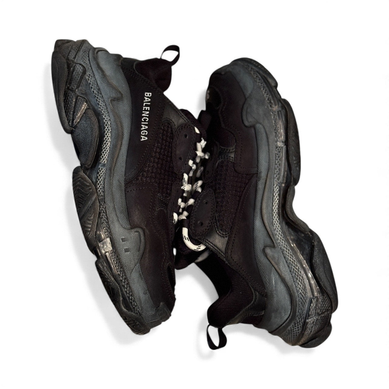 Balenciaga Triple S Black Sneakers | Size 39 / 6M / 9W