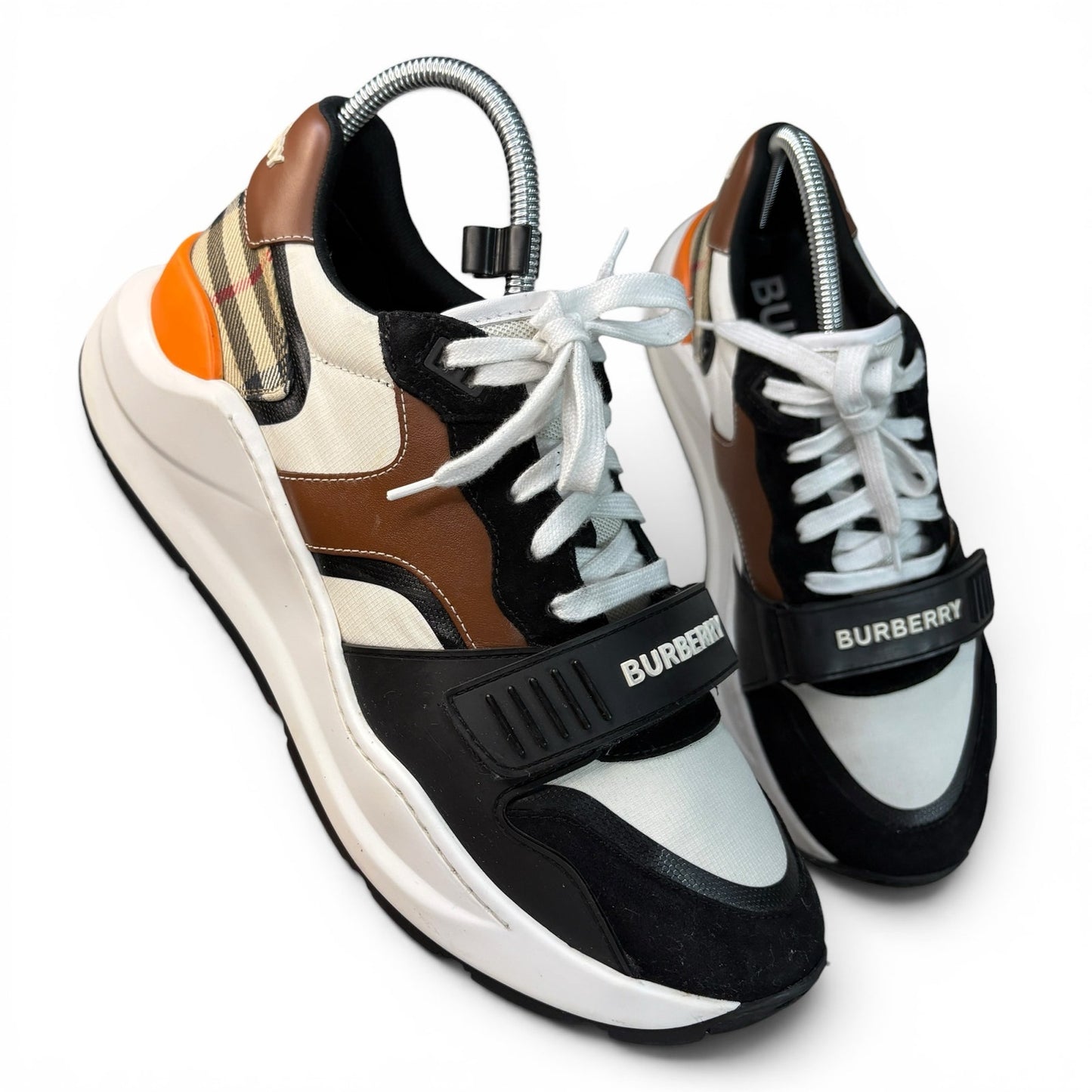 Burberry Regis Black Archive Beige Brown White | SIze 11US