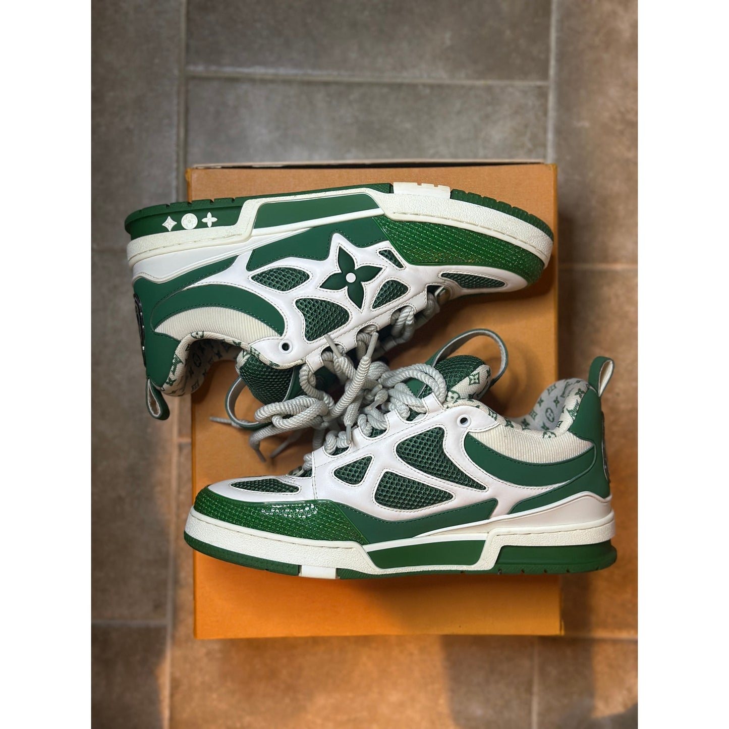 Louis Vuitton LV Skate "Green/White" Trainer | Size 9.5UK