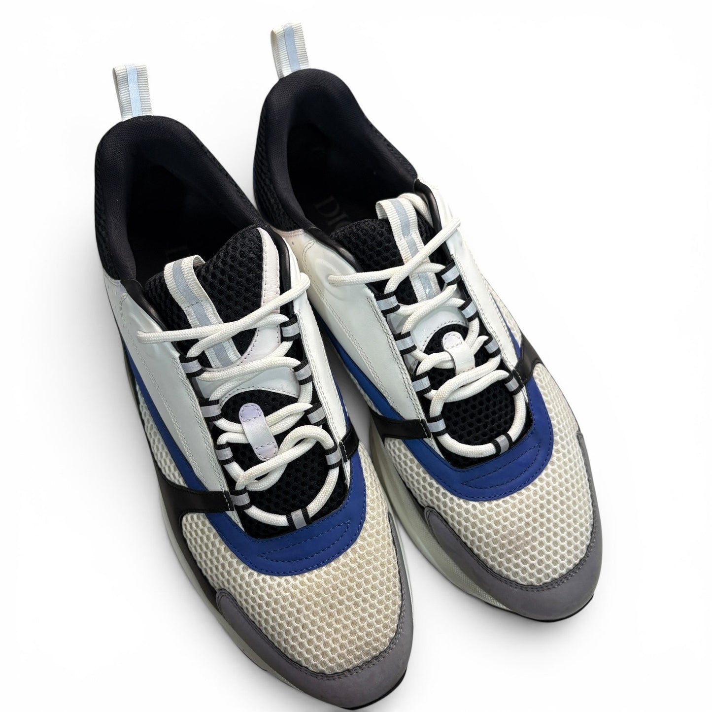 Dior B22 Reflective Low Top Blue Sneakers | Size 47 (14US)