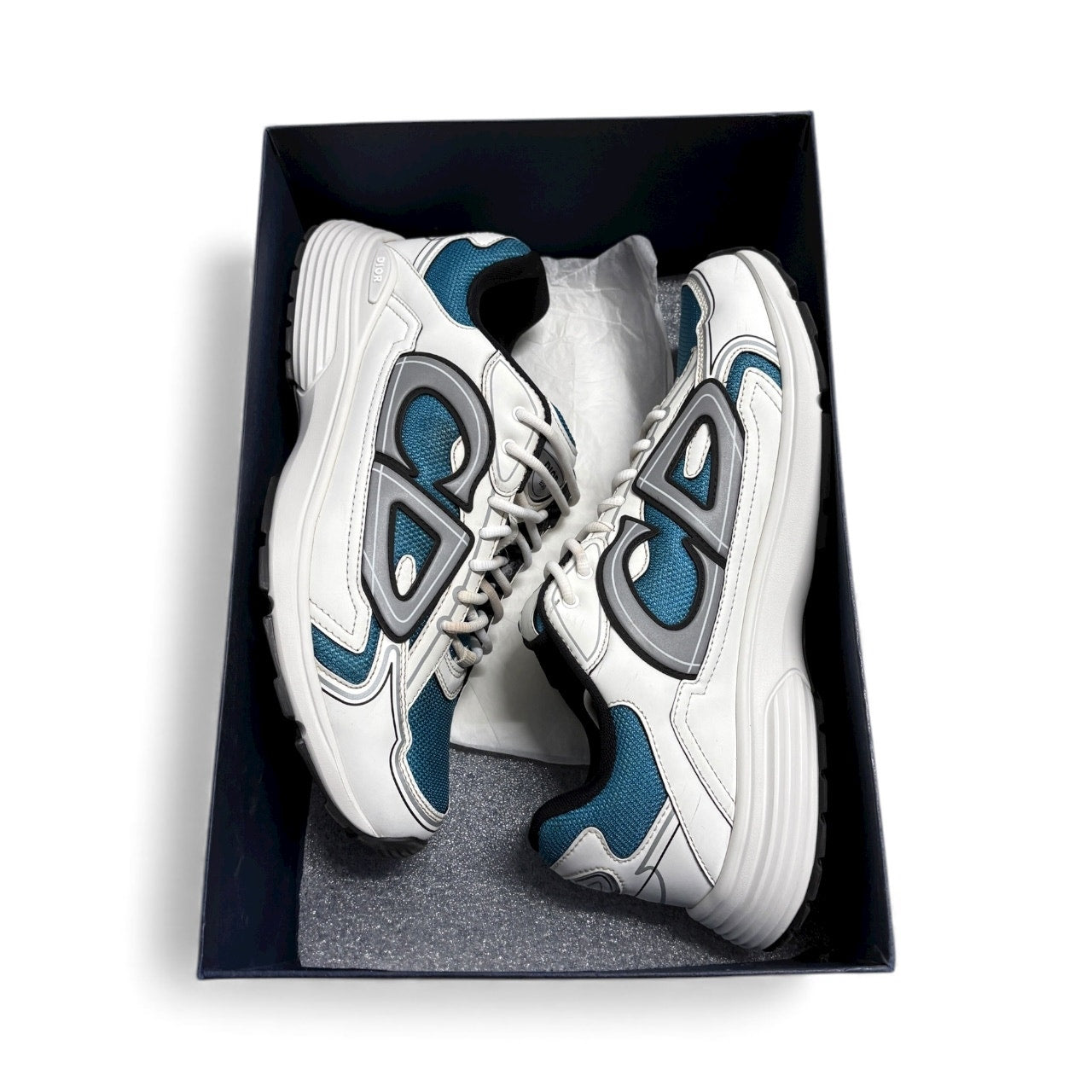 Dior B30 Sneaker White Blue Sneakers - Size 45 (US 12)