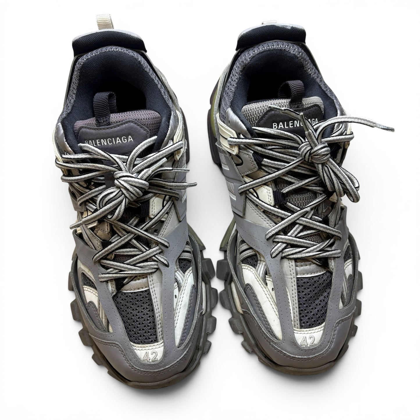 Size 9 - Balenciaga Track Grey White Sneakers