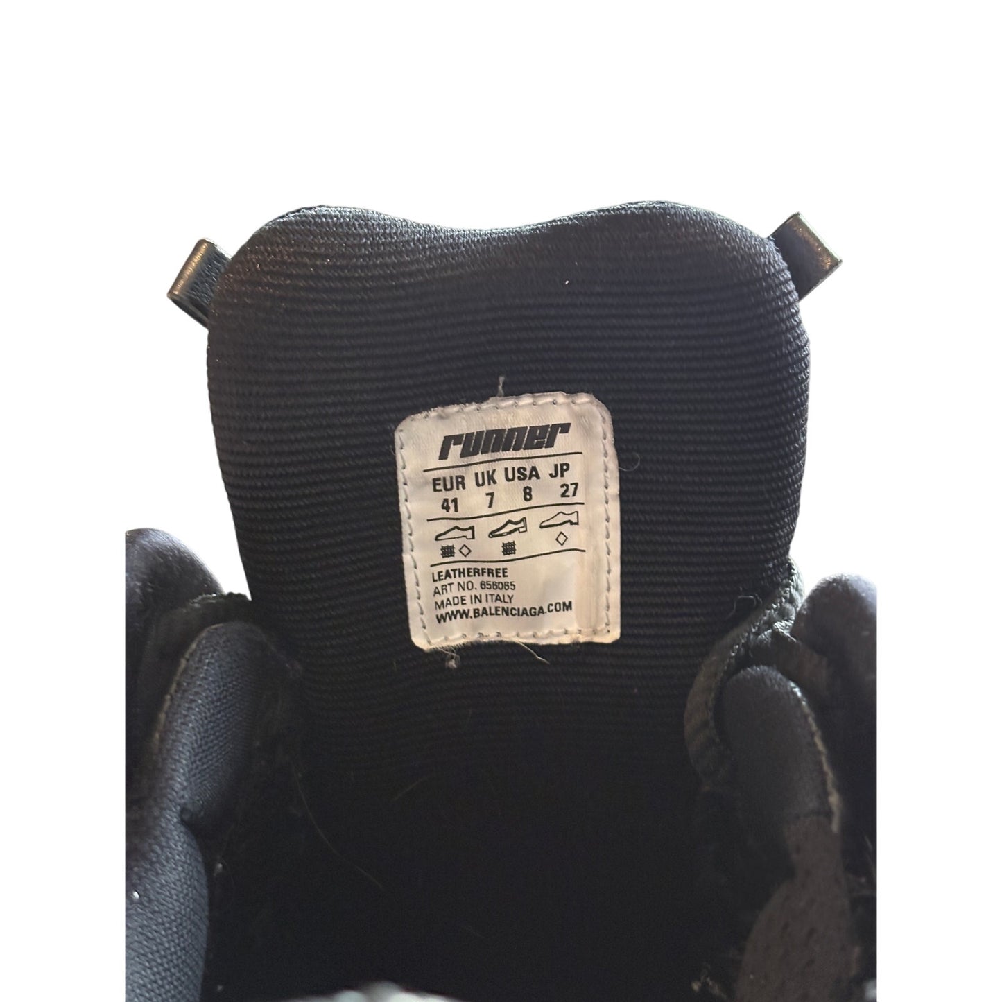 Balenciaga Runner Black Sneakers | Size 41 EU