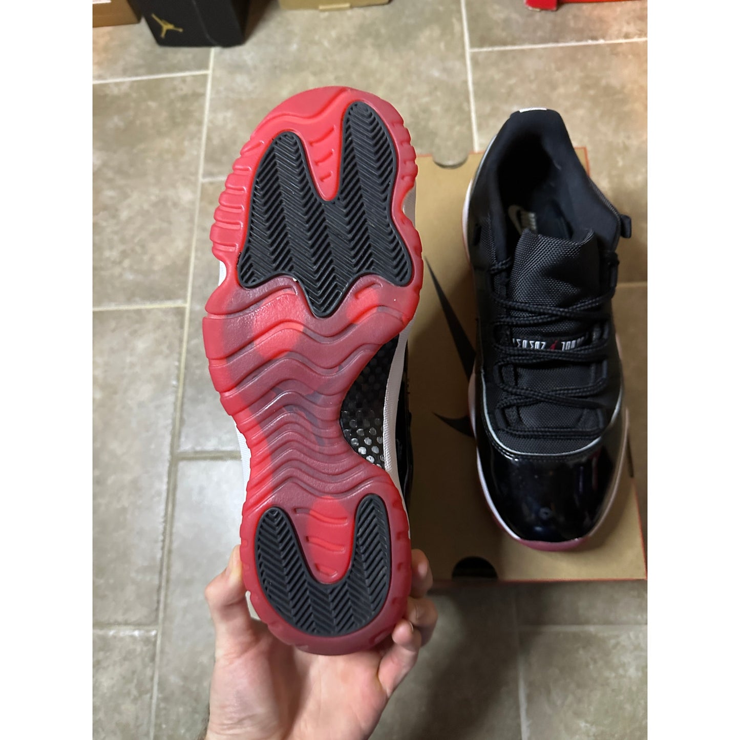 Size 10.5 - Jordan 11 Low "Bred" 2025