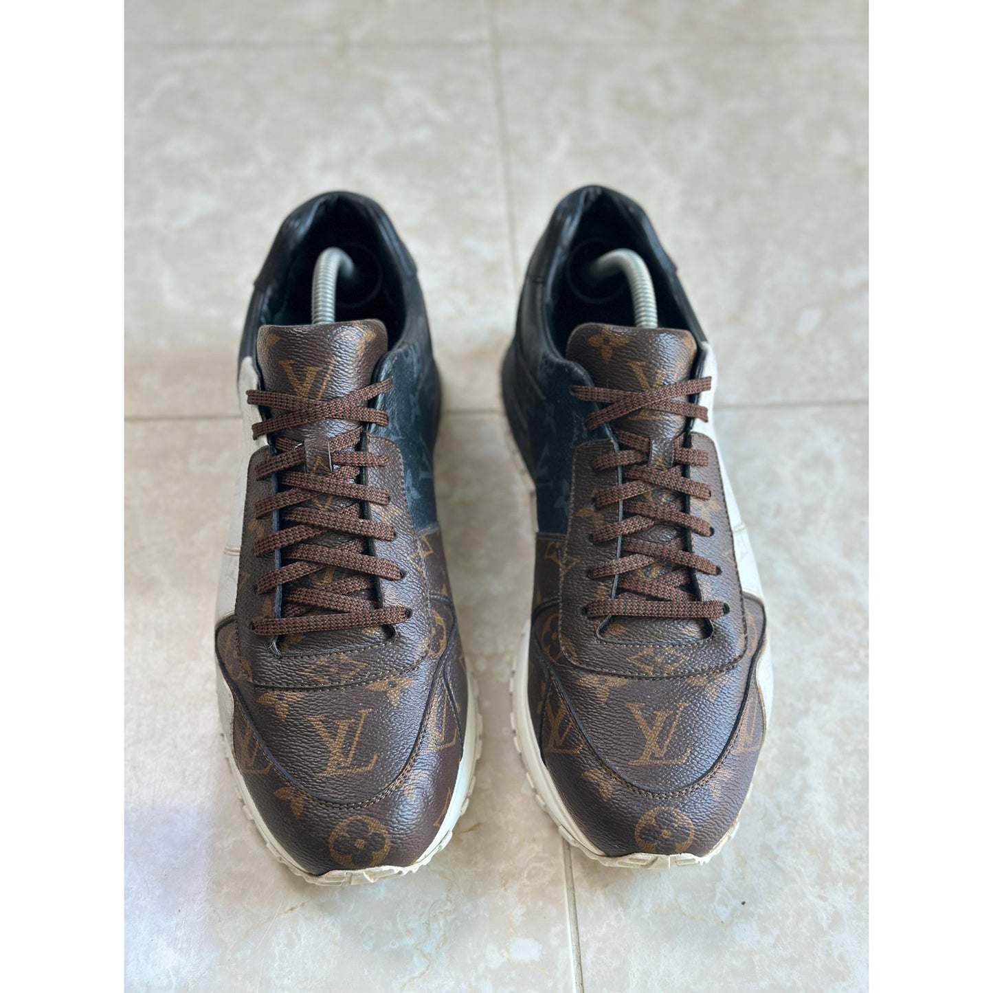 Louis Vuitton Runaway Tri-Color Black Brown White Trainers