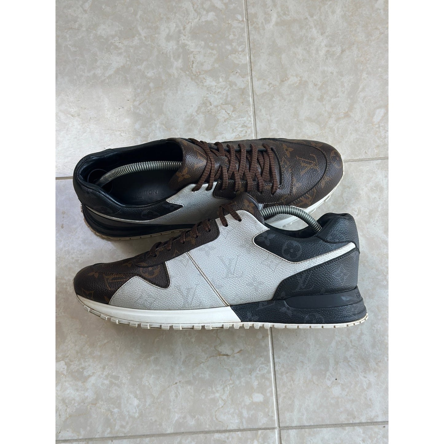 Louis Vuitton Runaway Tri-Color Black Brown White Trainers