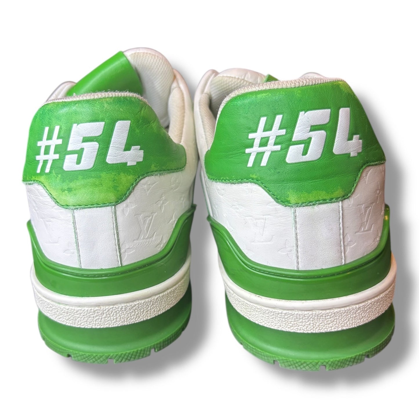 Louis Vuitton LV Trainer Green White Sneakers #54 | SZ 9.5LV