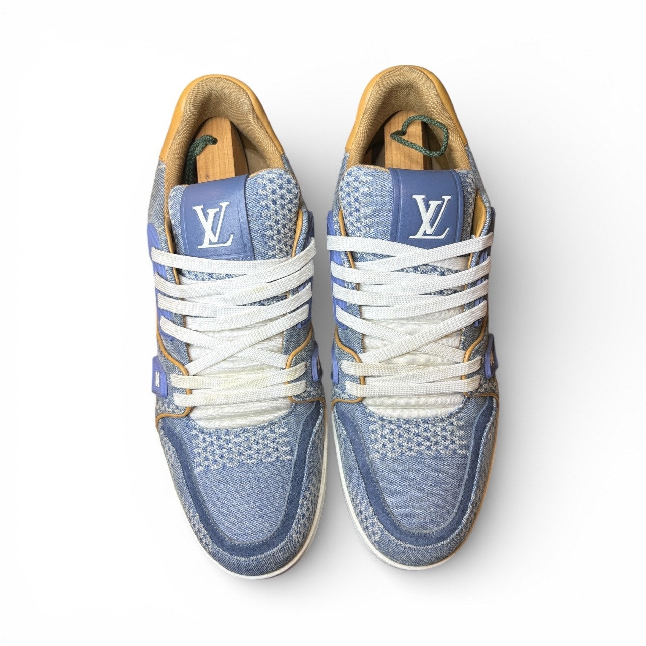 Louis Vuitton Trainer Blue Damier 3D Denim Virgil #54 | 8LV