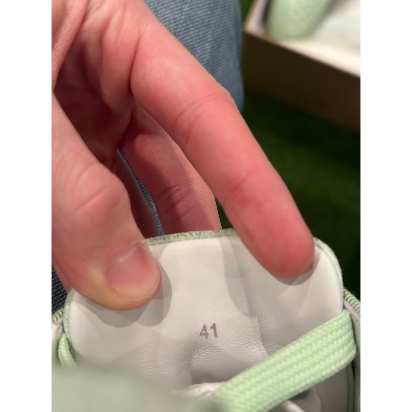 Size 8 - Christian Louboutin Lime Green Lowtop Sneakers