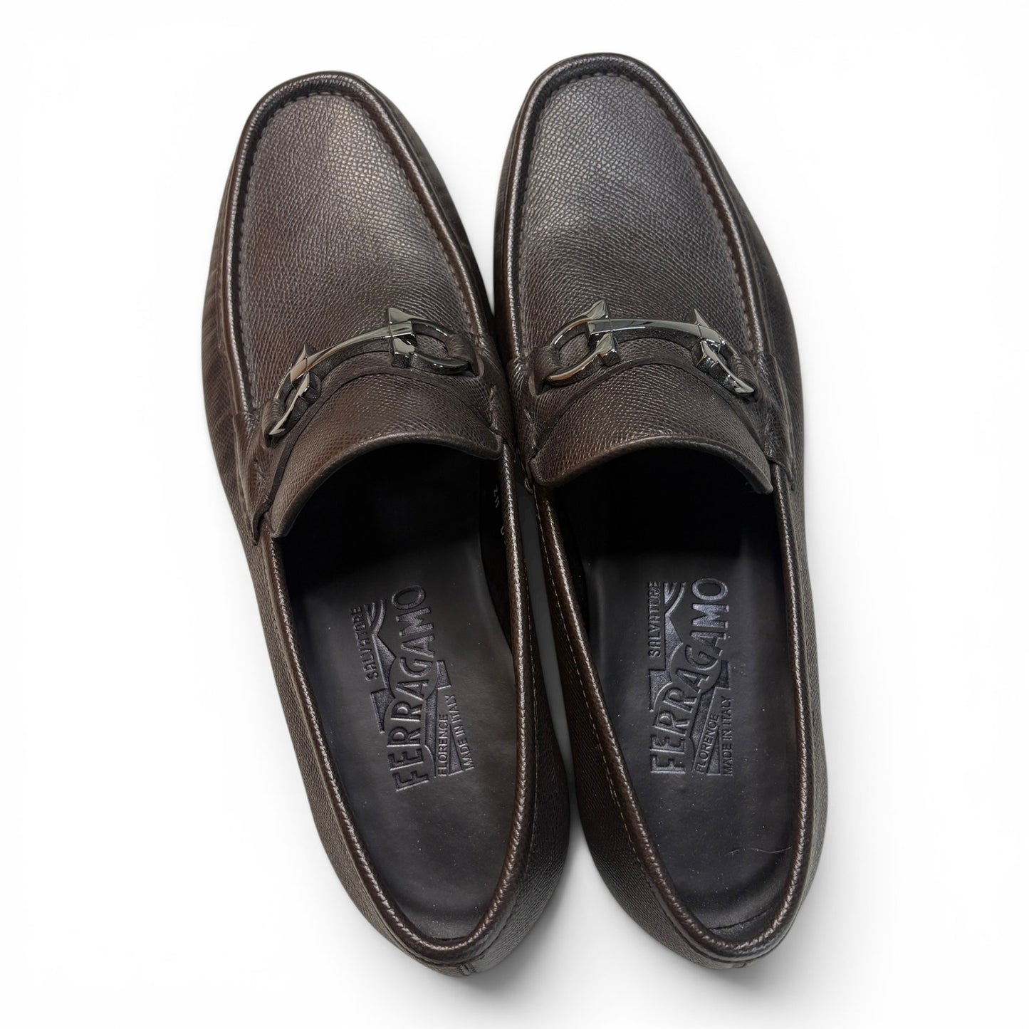 Salvador Ferragamo Gancini Bit Leather Loafer | Size 8.5UK