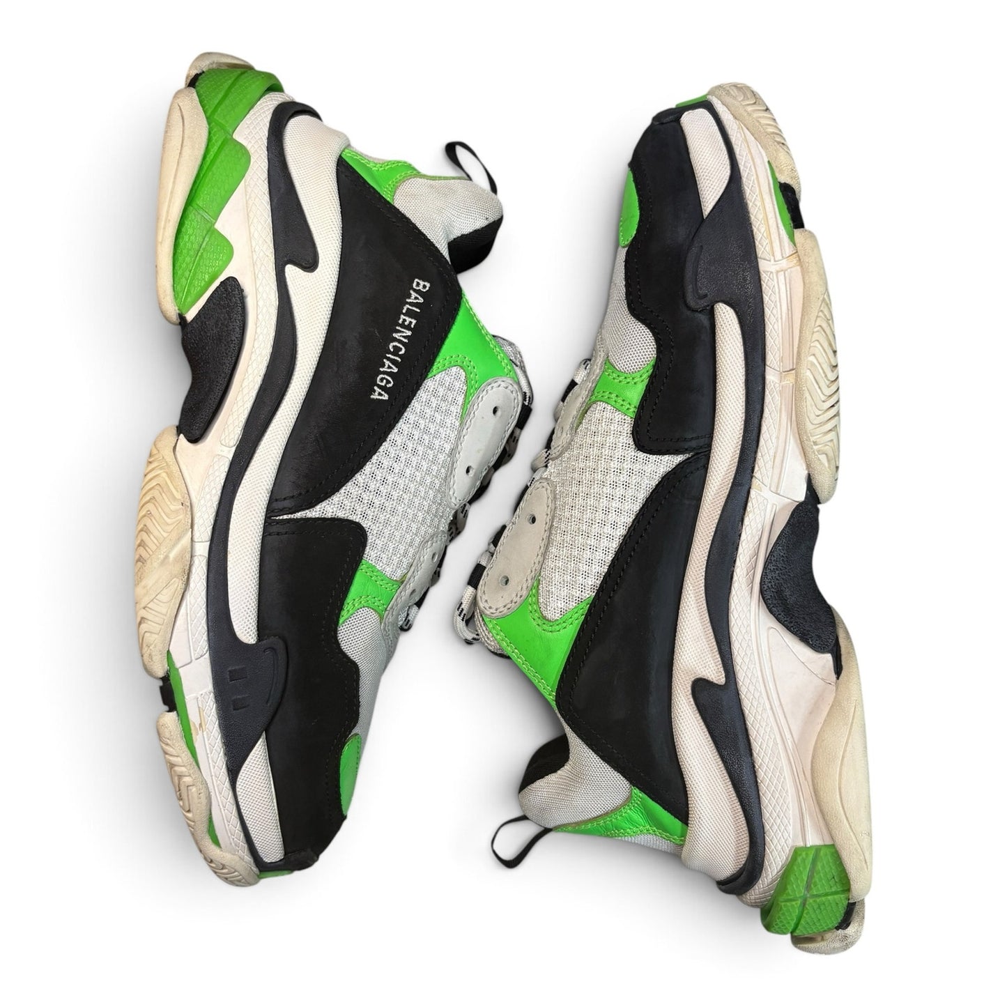 Balenciaga Triple S Black White Green | Size 44(11US)