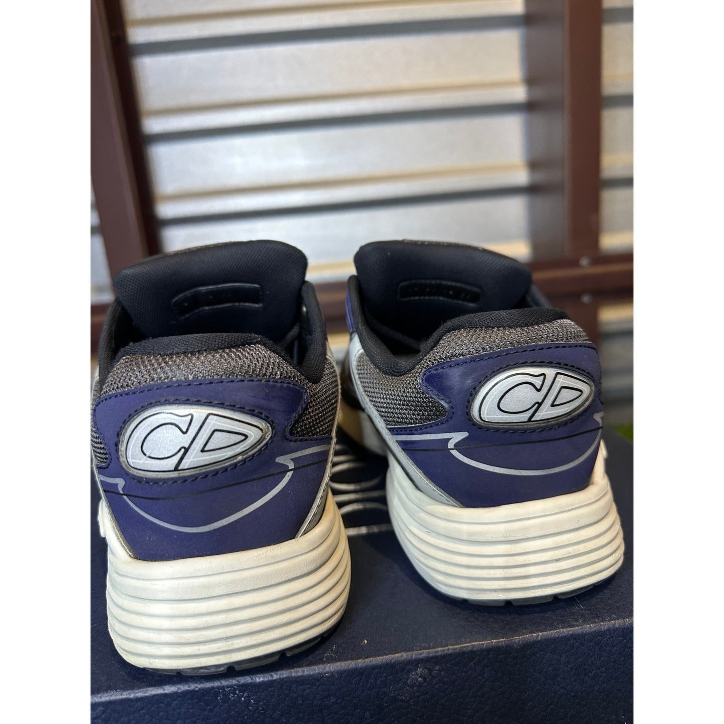 Size 44EU / 11US - Dior B30 Blue Grey Sneakers Retail $1200