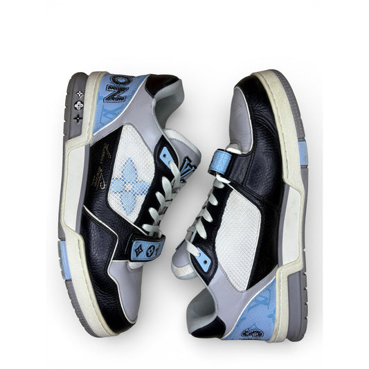 Louis Vuitton LV Strap Trainer Sneaker Blue/White 8.5LV 9.5US