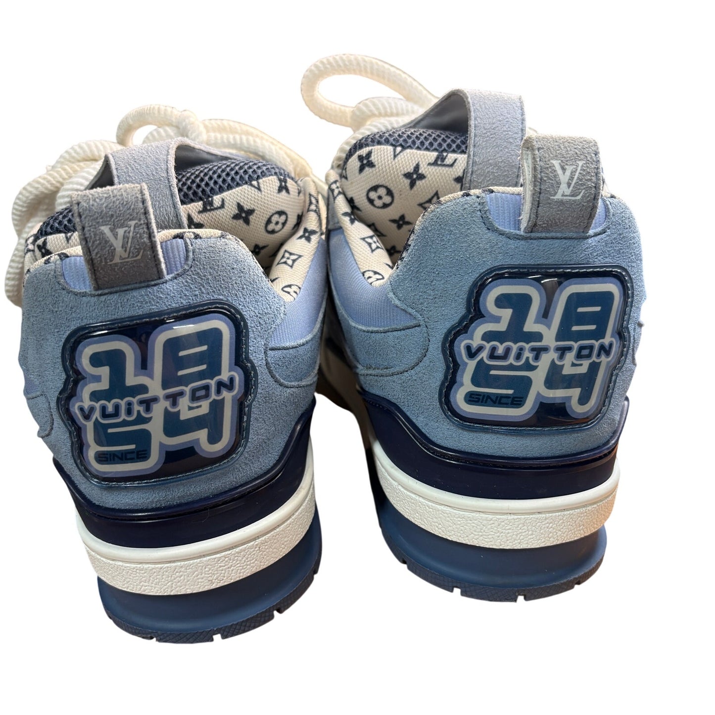 Louis Vuitton LV Skate Sneakers Blue Grey | Size 8LV