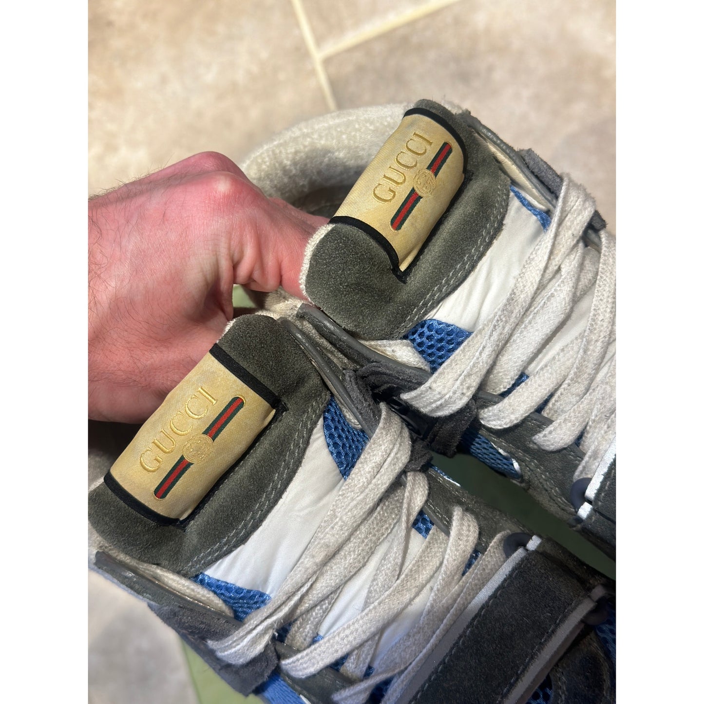 Gucci Ultraspace Mid “Black Grey” multicolor Sneakers | Size 8US