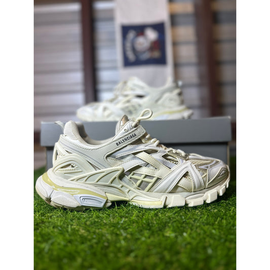 Size 11 - Balenciaga Track 2.0 White Sneakers