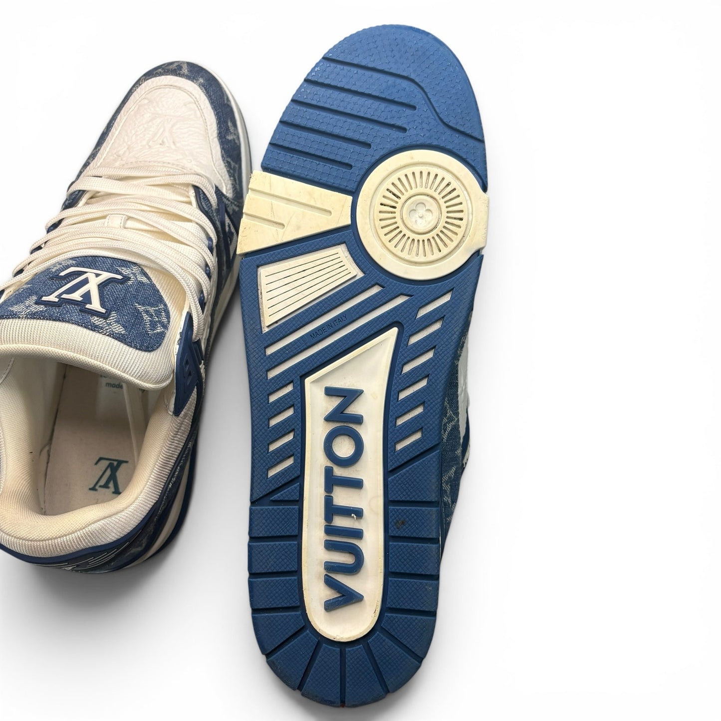 Louis Vuitton LV Trainer Blue Sneakers | Size 10LV