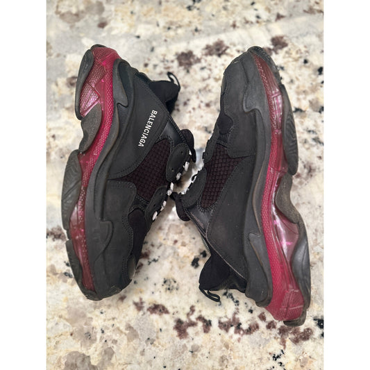 Size 11 - Balenciaga Triple S "Clear Sole" Black