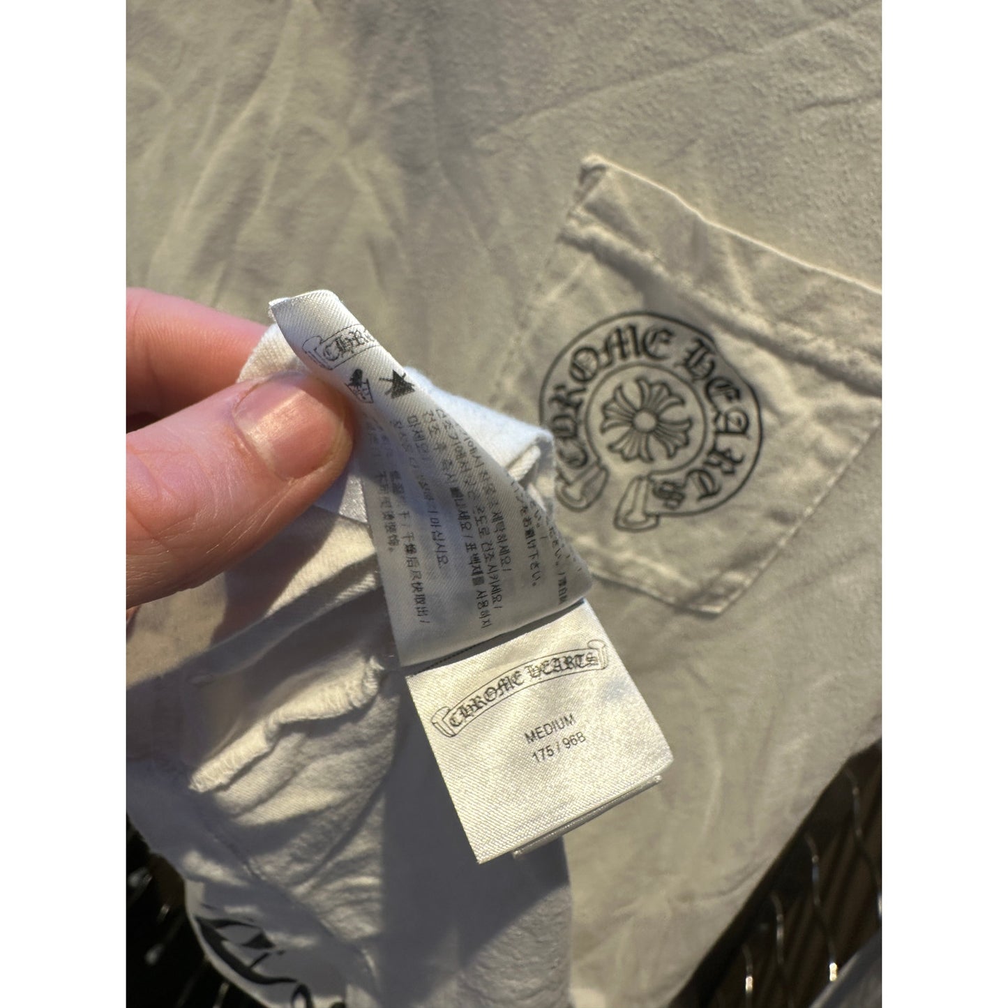 Medium - Chrome Hearts Multi Color Horse Shoe L/S T-shirt White