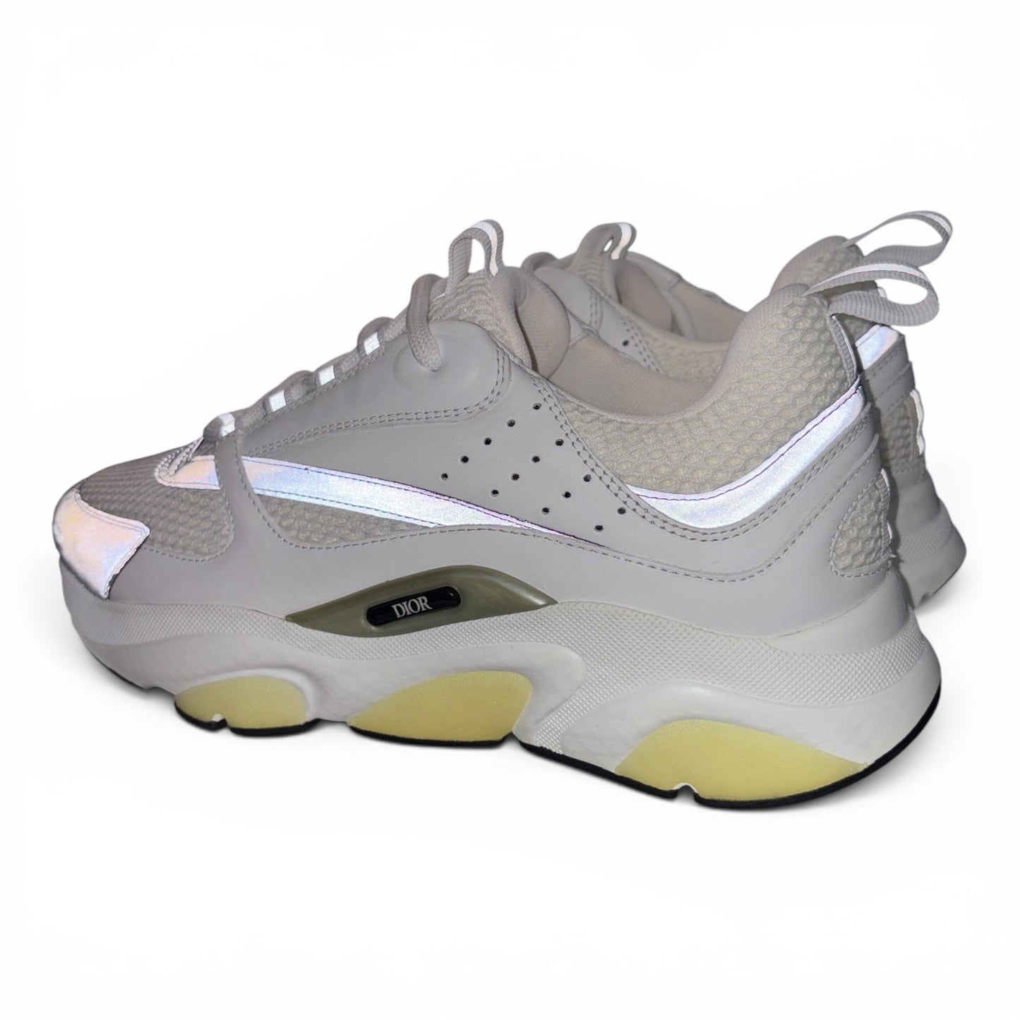 Dior B22 Reflective Low Top White Sneakers | Size 42 (9US)
